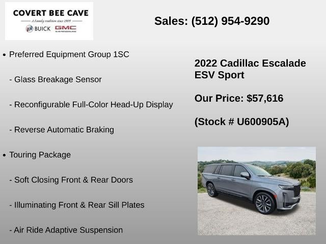 2022 Cadillac Escalade ESV 4WD Sport
