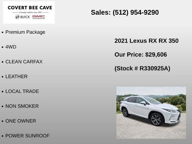 2021 Lexus RX 350 FWD
