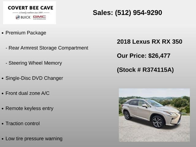 2018 Lexus RX 350 FWD
