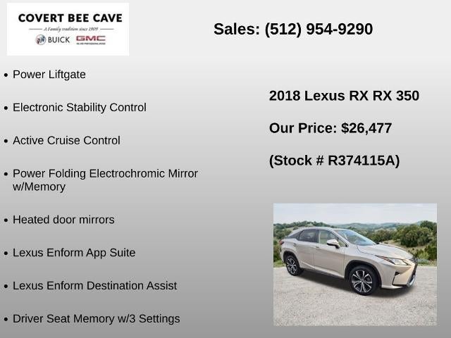 2018 Lexus RX 350 FWD