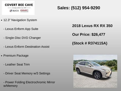 2018 Lexus RX 350 FWD