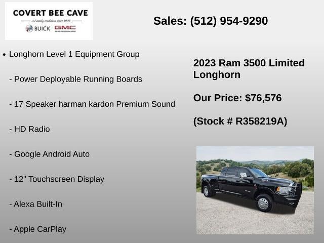 2023 RAM 3500 Longhorn 4x4 Mega Cab 6'4" Box