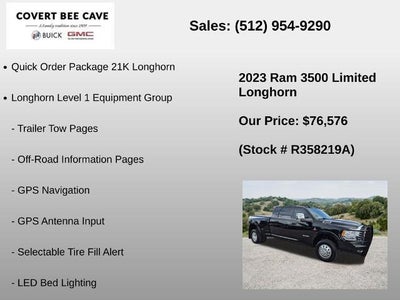 2023 RAM 3500 Longhorn 4x4 Mega Cab 6'4" Box