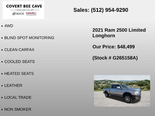 2021 RAM 2500 Longhorn 4x4 Crew Cab 6'4" Box