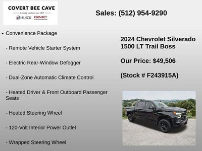 2024 Chevrolet Silverado 1500 Crew Cab Short Box 4-Wheel Drive LT Trail Boss