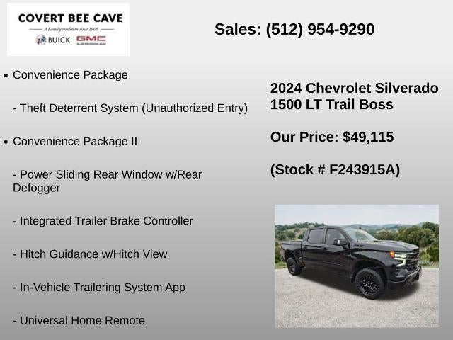 2024 Chevrolet Silverado 1500 Crew Cab Short Box 4-Wheel Drive LT Trail Boss