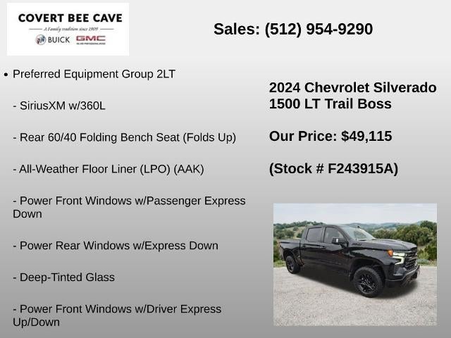2024 Chevrolet Silverado 1500 Crew Cab Short Box 4-Wheel Drive LT Trail Boss