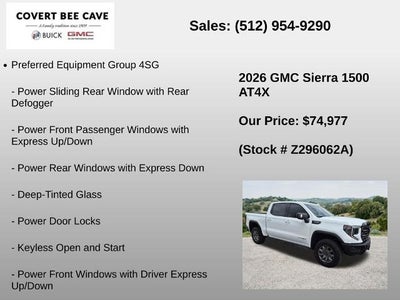 2026 GMC Sierra 1500 Crew Cab Short Box 4-Wheel Drive AT4X