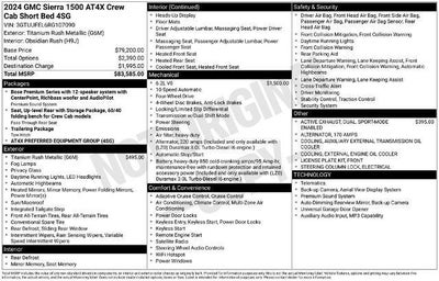 2024 GMC Sierra 1500 Crew Cab Short Box 4-Wheel Drive AT4X