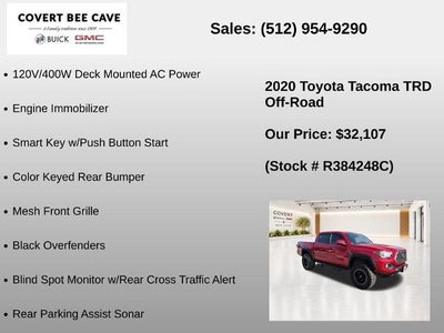 2020 Toyota Tacoma 4WD 4WD TRD Off Road Double Cab 5' Bed V6 AT (Natl)