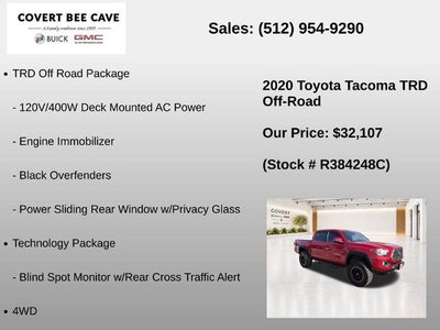 2020 Toyota Tacoma 4WD 4WD TRD Off Road Double Cab 5' Bed V6 AT (Natl)