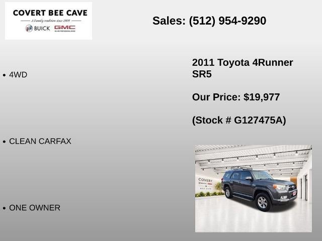 2011 Toyota 4Runner 4WD 4dr V6 SR5 (Natl)